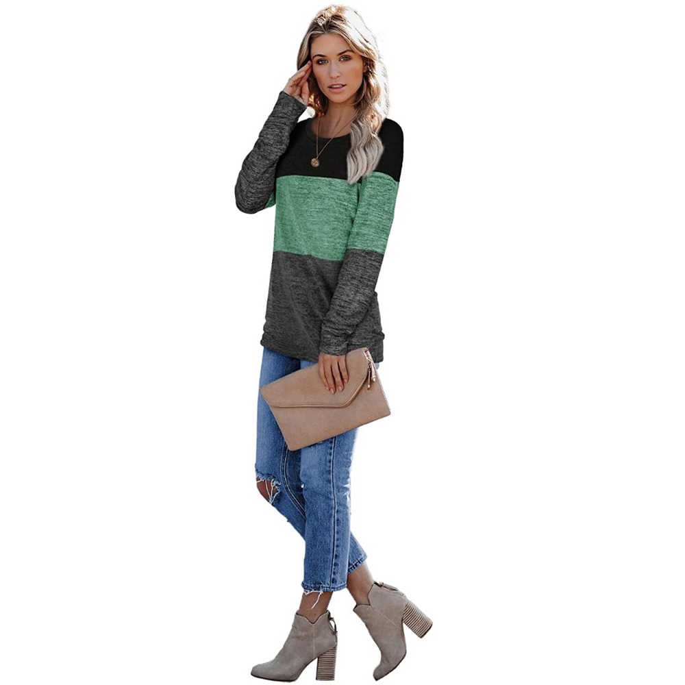 Women’s color block Tunic Sweater